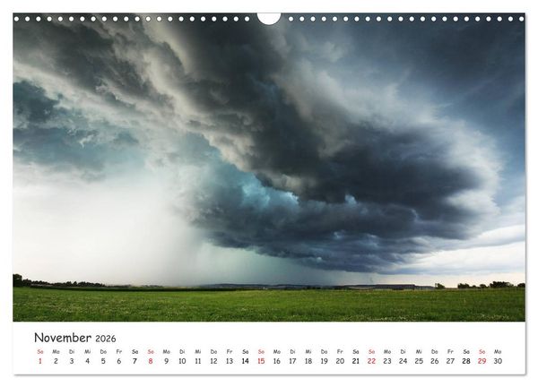 Produktbild: Gewitterwelten (Wandkalender 2026 DIN A3 quer), CALVENDO Monatskalender
