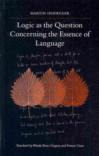Produktbild: Logic as the Question Concerning the Essence of Language