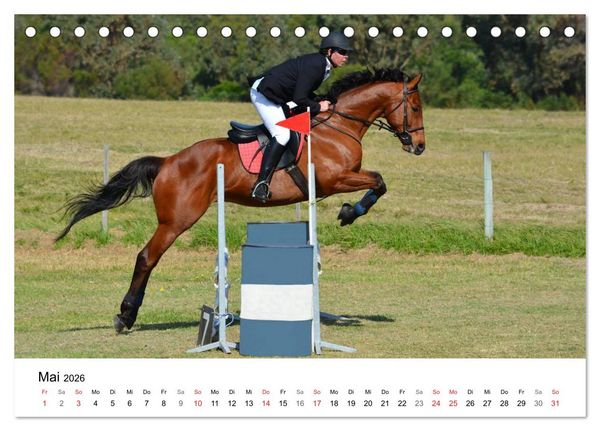 Produktbild: Vielseitigkeitsreiten (Tischkalender 2026 DIN A5 quer), CALVENDO Monatskalender