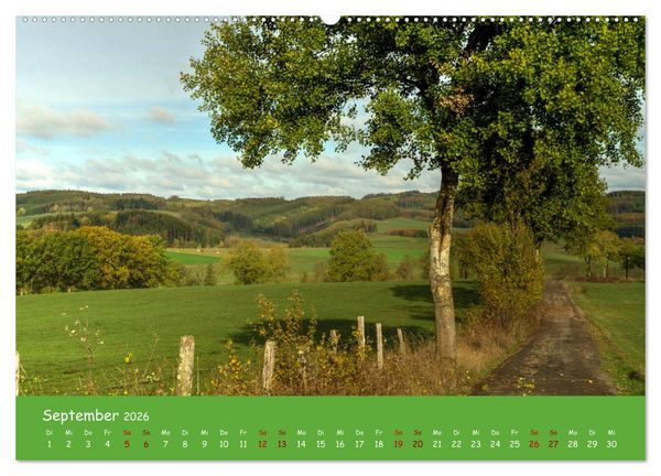 Produktbild: Bergisches Land (hochwertiger Premium Wandkalender 2026 DIN A2 quer), Kunstdruck in Hochglanz
