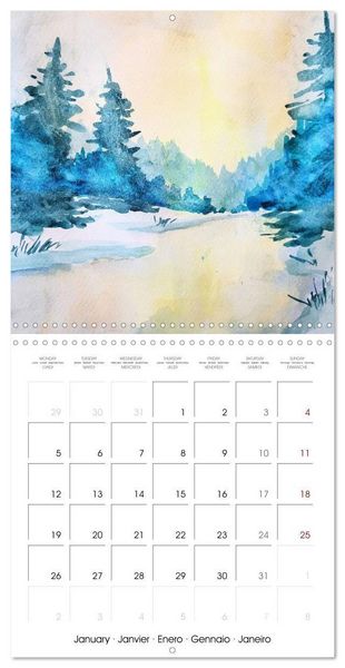 Produktbild: Winter paintings (Wall Calendar 2026 12 &times; 12 Inch) CALVENDO 12 Month Wall Calendar