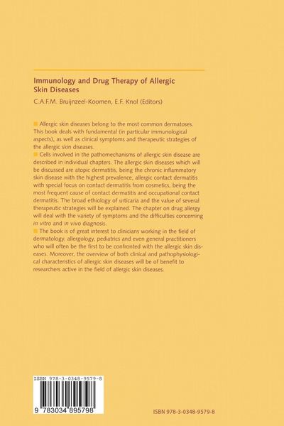 Produktbild: Immunology and Drug Therapy of Allergic Skin Diseases
