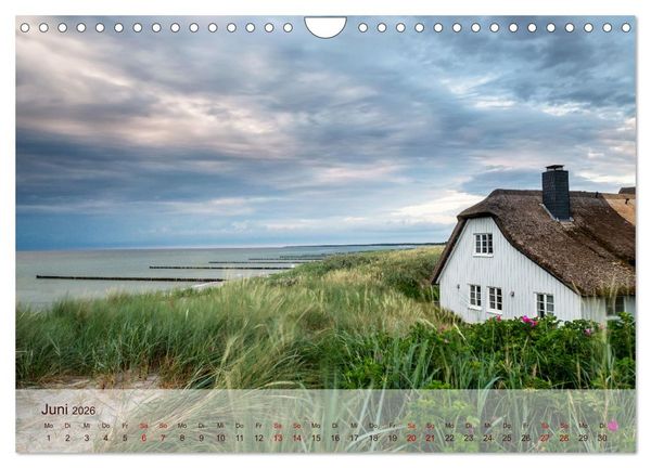 Produktbild: Moin Moin Sch&ouml;ne Stunden am Ostseestrand (Wandkalender 2026 DIN A4 quer), CALVENDO Monatskalender
