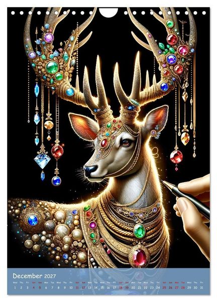 Produktbild: The Art of Power Animals (Wall Calendar 2027 DIN A4 portrait), CALVENDO 12 Month Wall Calendar
