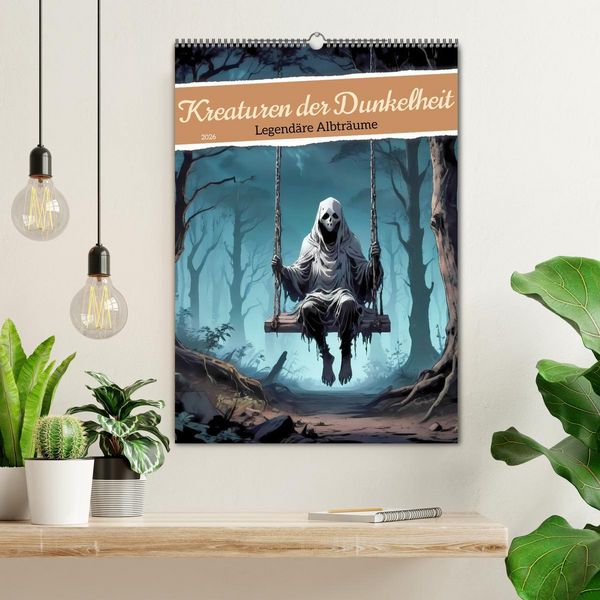 Produktbild: Kreaturen der Dunkelheit - Legend&auml;re Albtr&auml;ume (Wandkalender 2026 DIN A2 hoch), CALVENDO Monatskalender