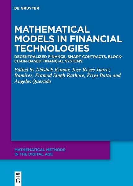 Produktbild: Mathematical Models in Financial Technologies