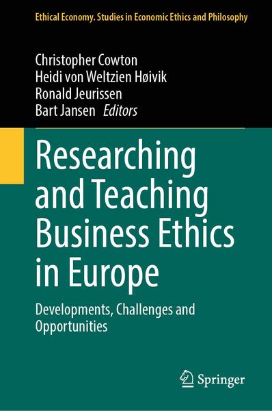 Produktbild: Researching and Teaching Business Ethics in Europe