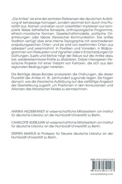 Produktbild: Topographien der Antike in der literarischen Aufkl&auml;rung