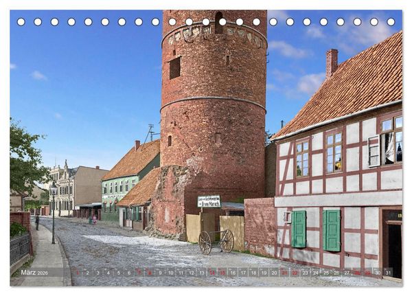 Produktbild: Salzwedel zur Kaiserzeit in Farbe - Fotos restauriert und koloriert (Tischkalender 2026 DIN A5 quer), CALVENDO Monatskalender