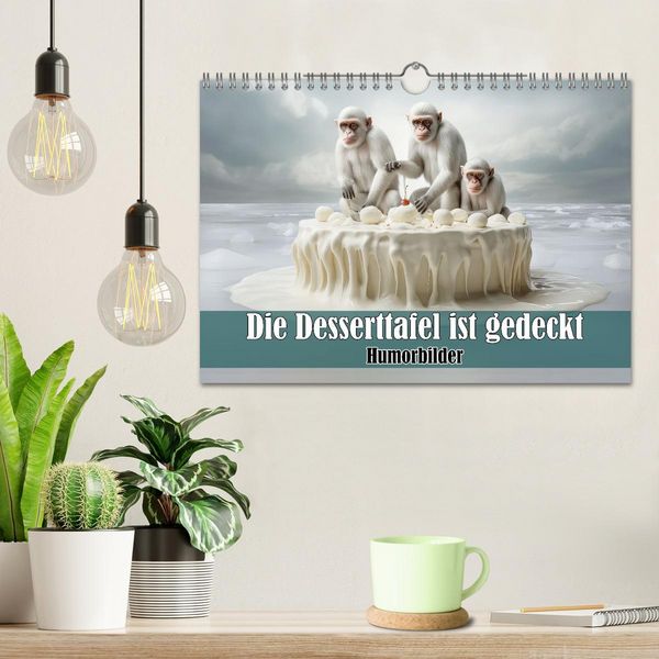 Produktbild: Die Desserttafel ist gedeckt - Humorbilder (Wandkalender 2026 DIN A4 quer), CALVENDO Monatskalender