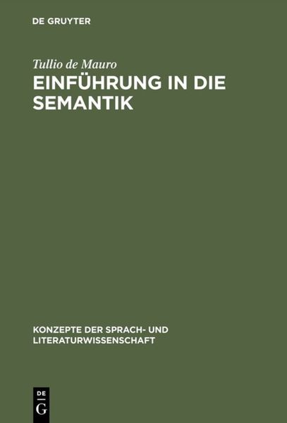 Produktbild: Einf&uuml;hrung in die Semantik