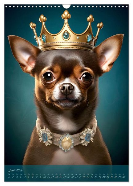 Produktbild: CHARAKTIERE Hunde mit Profil (Wandkalender 2026 DIN A3 hoch), CALVENDO Monatskalender