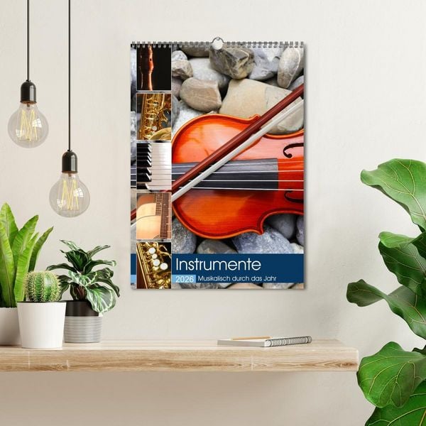 Produktbild: Instrumente - Musikalisch durch das Jahr (Wandkalender 2026 DIN A3 hoch), CALVENDO Monatskalender