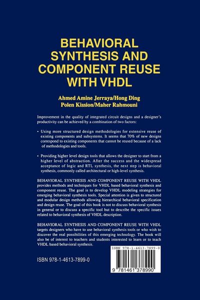 Produktbild: Behavioral Synthesis and Component Reuse with VHDL
