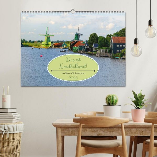 Produktbild: Das ist Nordholland! Querformat (Wandkalender 2026 DIN A2 quer), CALVENDO Monatskalender