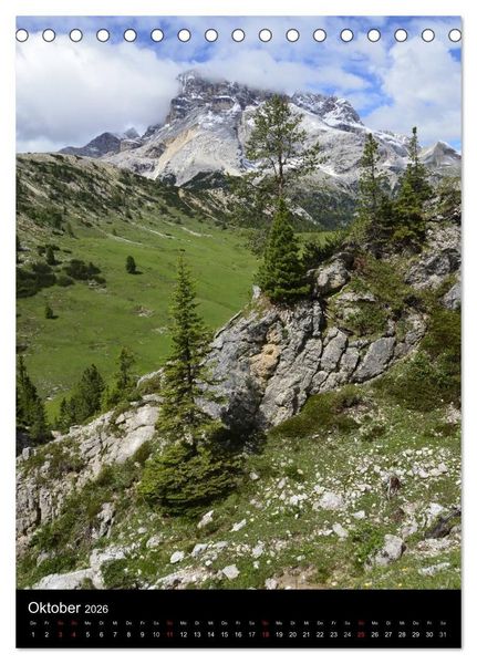 Produktbild: Dolomiten &ndash; Eine Gipfelparade (Tischkalender 2026 DIN A5 hoch), CALVENDO Monatskalender