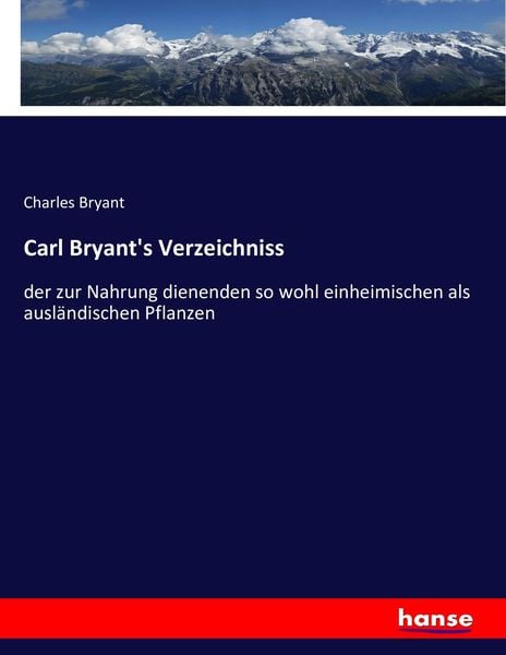 Produktbild: Carl Bryant's Verzeichniss
