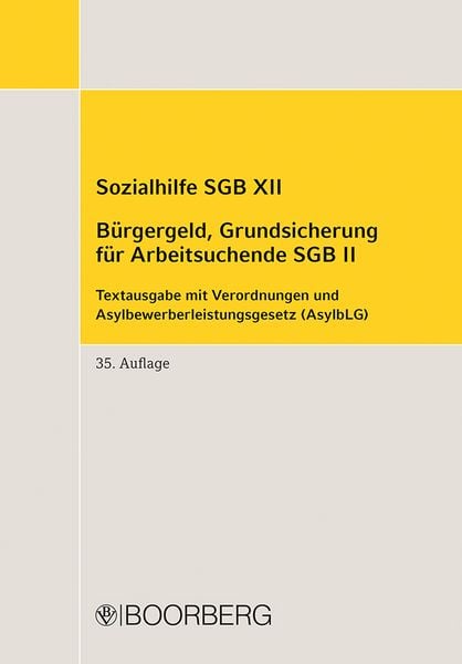Produktbild: Sozialhilfe SGB XII - B&uuml;rgergeld, Grundsicherung f&uuml;r Arbeitsuchende SGB II