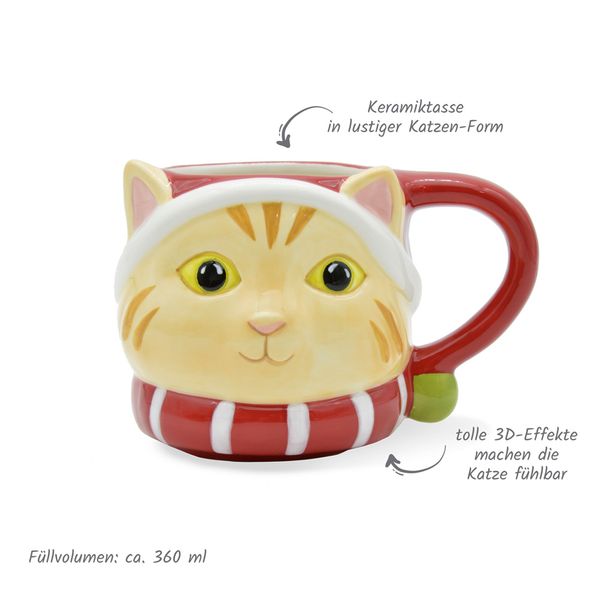 Produktbild: Tr&ouml;tsch Wintertasse Katze gro&szlig;