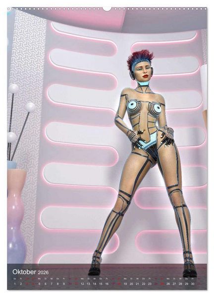 Produktbild: Science Fiction Pin Ups (hochwertiger Premium Wandkalender 2026 DIN A2 hoch), Kunstdruck in Hochglanz