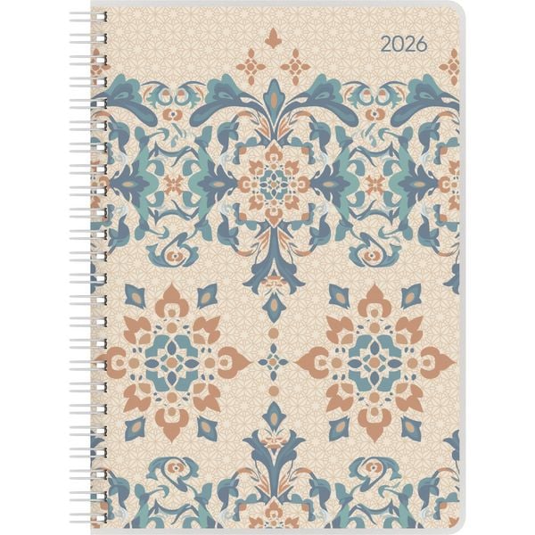 Produktbild: Ladytimer Ringbuch Oriental 2026 - Taschen-Kalender A5 (15x21 cm) - Schüler-Kalender - Weekly - Ringbindung - 128 Seiten - Alpha Edition