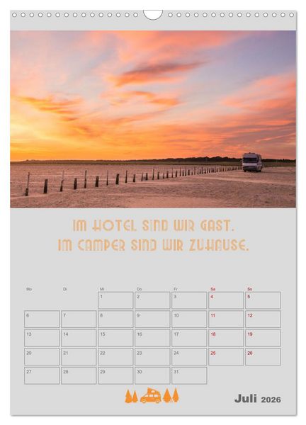 Produktbild: Caravaning - Camping auf vier R&auml;dern (Wandkalender 2026 DIN A3 hoch), CALVENDO Monatskalender