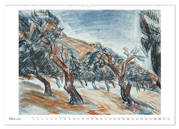 Produktbild: Landschaft im Licht. Daniel Wohlgemuth 1876-1967 (hochwertiger Premium Wandkalender 2026 DIN A2 quer), Kunstdruck in Hochglanz