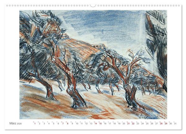 Produktbild: Landschaft im Licht. Daniel Wohlgemuth 1876-1967 (Wandkalender 2026 DIN A2 quer), CALVENDO Monatskalender