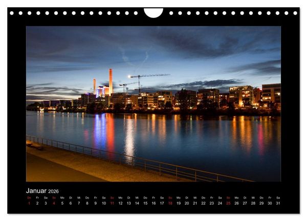 Produktbild: Frankfurt bei Nacht 2026 (Wandkalender 2026 DIN A4 quer), CALVENDO Monatskalender