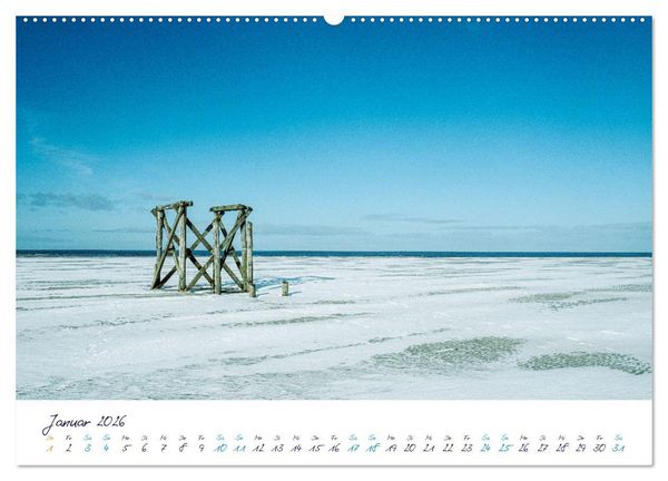 Produktbild: Nordfriesland - weiter Horizont, faszinierende Natur, idyllische St&auml;dte (hochwertiger Premium Wandkalender 2026 DIN A2 quer), Kunstdruck in Hochglanz