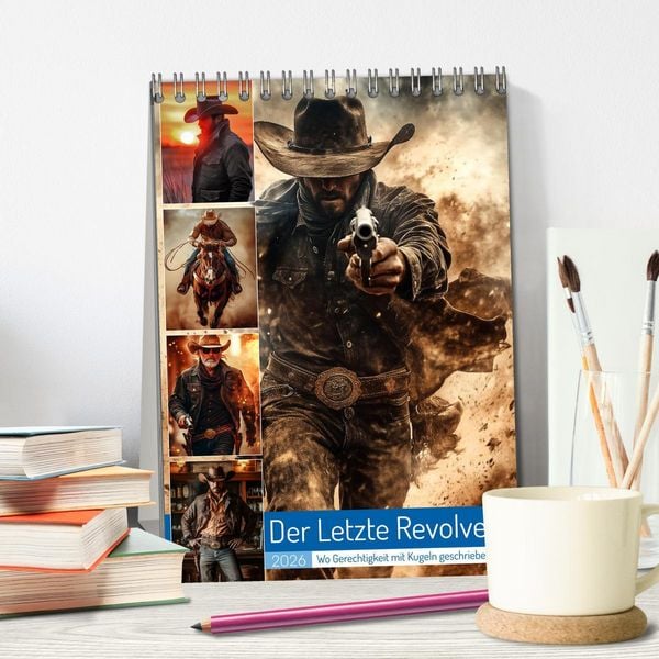 Produktbild: Der Letzte Revolver (Tischkalender 2026 DIN A5 hoch), CALVENDO Monatskalender