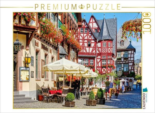 Produktbild: CALVENDO Puzzle Ein Motiv aus dem Kalender Bacharach - Fachwerkromantik am Rhein | 1000 Teile Lege-Gr&ouml;&szlig;e 64x48cm Foto-Puzzle f&uuml;r gl&uuml;ckliche Stunden