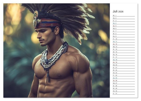 Produktbild: Im Bann des Kriegers (Tischkalender 2026 DIN A5 quer), CALVENDO Monatskalender