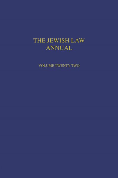 Produktbild: The Jewish Law Annual Volume 22