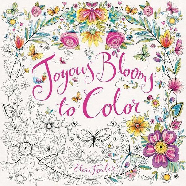 Joyous Blooms to Color, Taschenbuch von Eleri Fowler, Harper Collins (US), 9780062443809