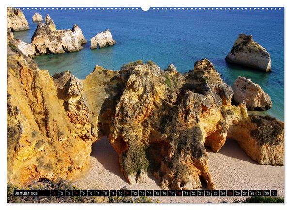 Produktbild: Algarve (hochwertiger Premium Wandkalender 2026 DIN A2 quer), Kunstdruck in Hochglanz