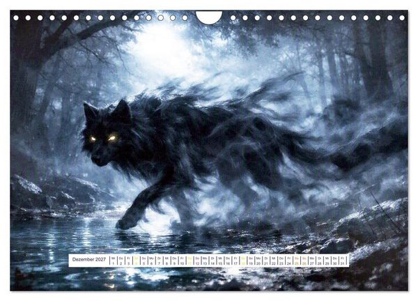 Produktbild: UNsichtbare Tiere - Eine poetische Sammlung aus Licht, Nebel und Fantasie (Wandkalender 2027 DIN A4 quer), CALVENDO Monatskalender
