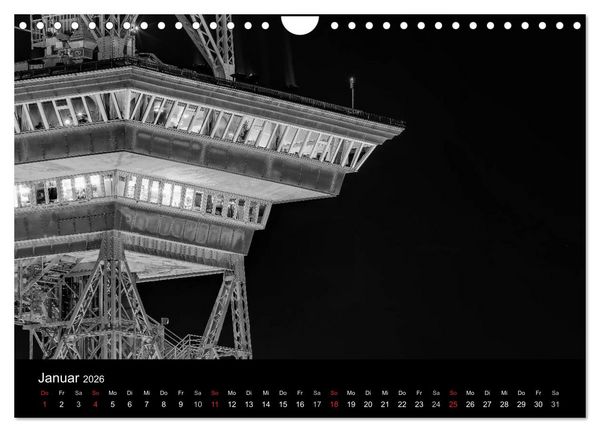 Produktbild: Berlin Monochrome (Wandkalender 2026 DIN A4 quer), CALVENDO Monatskalender