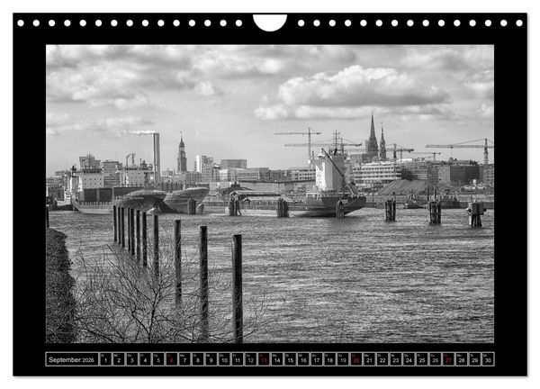Produktbild: Hamburg Kuntergrau (Wandkalender 2026 DIN A4 quer), CALVENDO Monatskalender