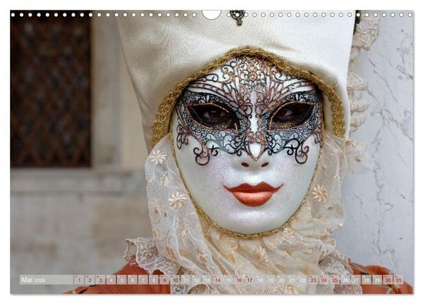Produktbild: neunziggrad I photoart: venezia carnevale (Wandkalender 2026 DIN A3 quer), CALVENDO Monatskalender