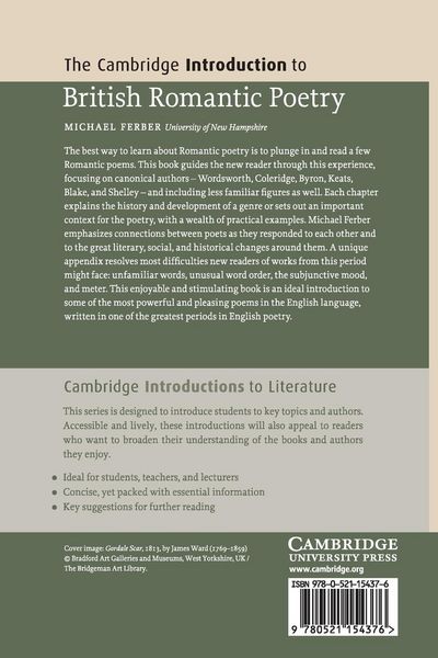 Produktbild: The Cambridge Introduction to British Romantic Poetry