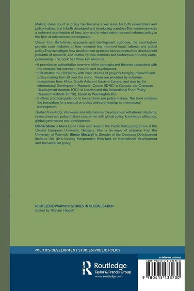 Produktbild: Global Knowledge Networks and International Development