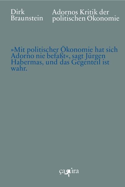 Produktbild: Adornos Kritik der politischen &Ouml;konomie