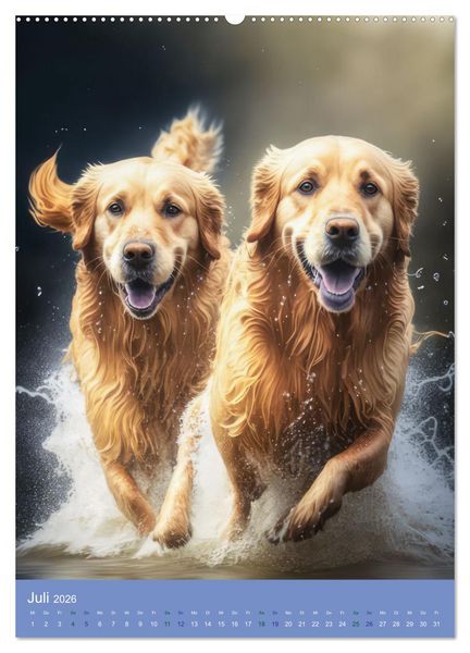 Produktbild: Hunde mit Temperament (hochwertiger Premium Wandkalender 2026 DIN A2 hoch), Kunstdruck in Hochglanz