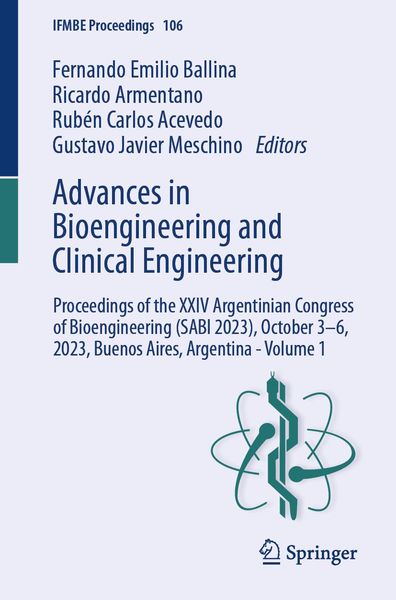Produktbild: Advances in Bioengineering and Clinical Engineering