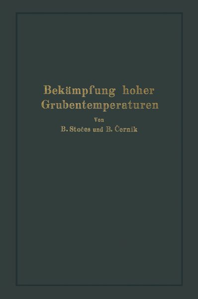Produktbild: Bek&auml;mpfung hoher Grubentemperaturen