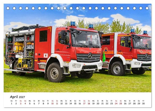 Produktbild: Blaulichttag, unsere Retter! (Tischkalender 2027 DIN A5 quer), CALVENDO Monatskalender