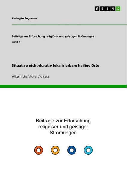 Produktbild: Situative nicht-durativ lokalisierbare heilige Orte