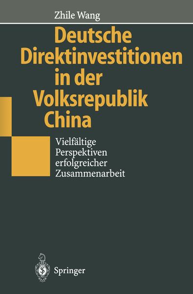 Produktbild: Deutsche Direktinvestitionen in der Volksrepublik China