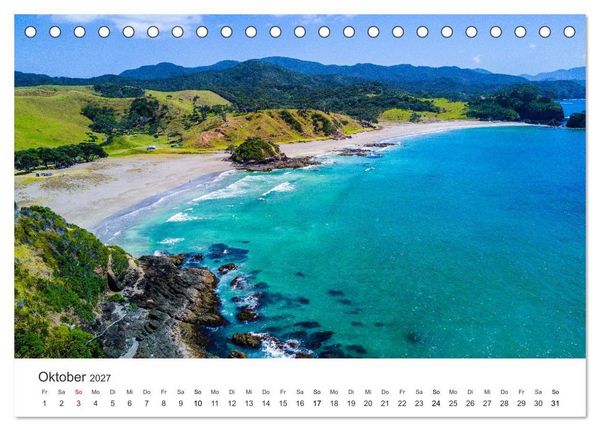 Produktbild: Naturschauspiel Neuseeland (Tischkalender 2027 DIN A5 quer), CALVENDO Monatskalender